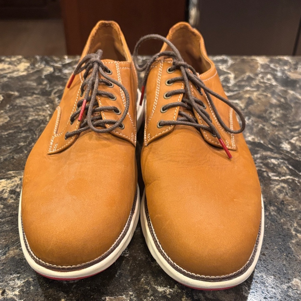 Cole Haan Men's Brown Leather Oxfords - Picture 6 of 9